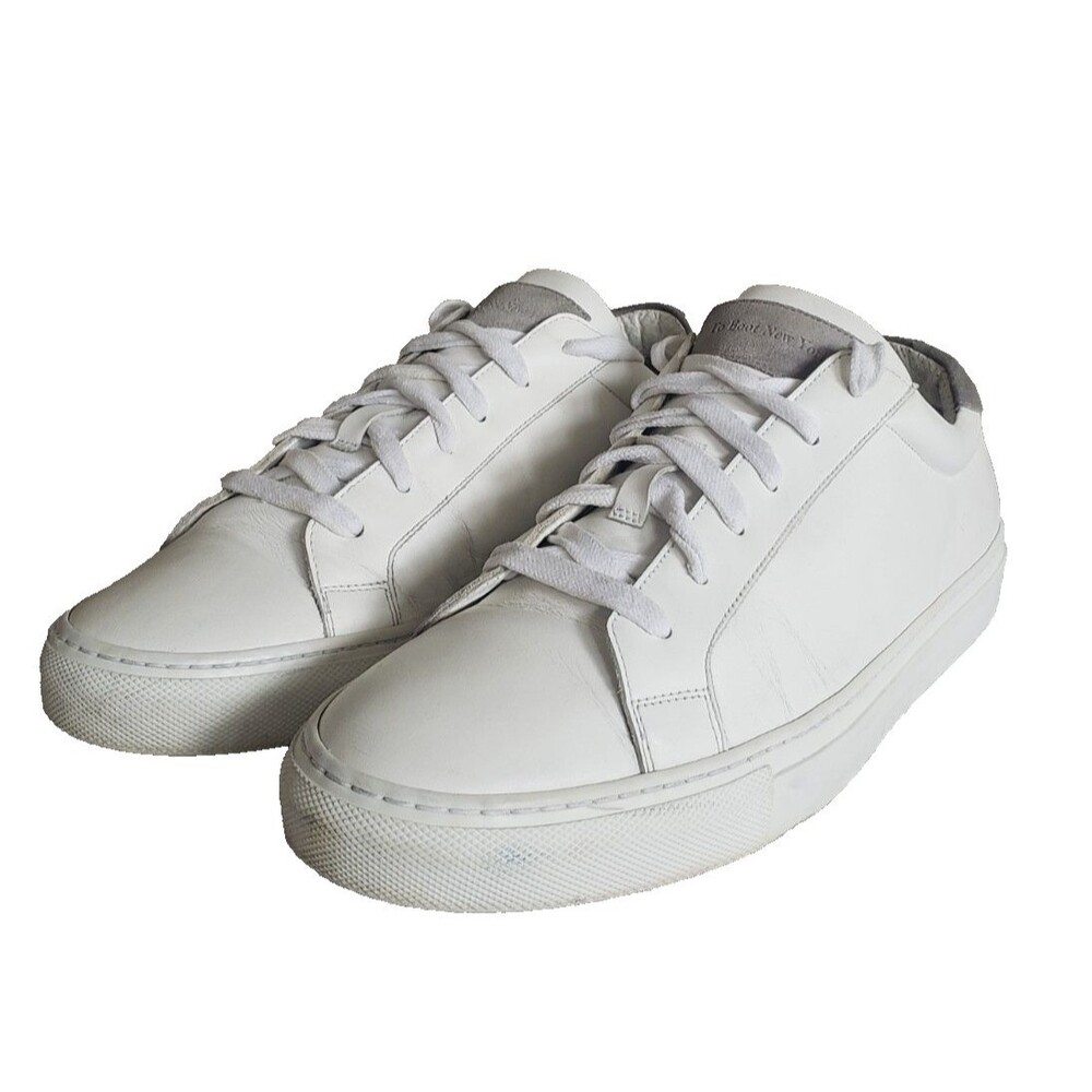To Boot New York Adam Derrick Sierra Men 10 White Leather Classic Sneakers Shoes